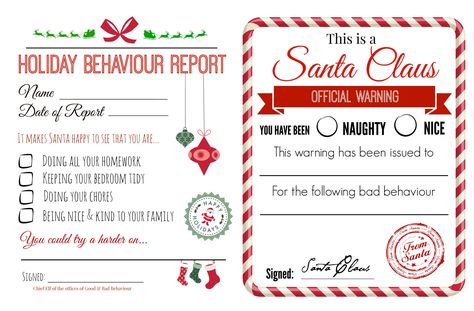 Santa Report from the Elf on the Shelf Elf On A Shelf Printables, Elf On Shelf Printables, Elf Report Card, Elf Shelf, Santa Gift Tags, Elf Letters, Elf Kit, Elf On A Shelf, Elf Props