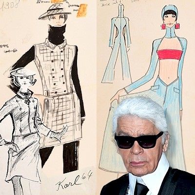 Karl Lagerfeld Fashion Illustration, Karl Lagerfeld Drawing, Karl Lagerfeld Sketches, Fashion Drawings Sketches, Runway Illustration, Lagerfeld Chanel, Karl Lagerfeld Fashion, Shoes Art, Jean Philippe