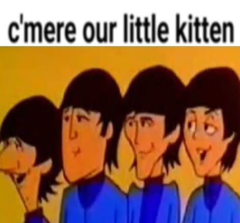 Beatles Cartoon Cursed, The Beatles Cartoon, Beatles Meme, Beatles Funny, The Quarrymen, Beatles Cartoon, Nowhere Man, Travelling Wilburys, Beatles George Harrison