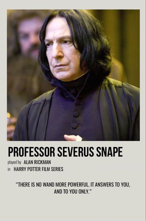 Severus Snape Poster, Snape Poster, Snape Y Lily, Harry Potter Movie Characters, Severus Sneep, Harry Potter Snape, Posters Harry Potter, Meme Harry Potter, Harry Potter Professors