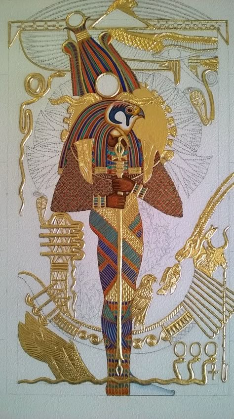 Egypt Gods, Starověký Egypt, Egyptian Painting, Ancient Egypt Gods, Egypt Tattoo, Istoria Artei, Ancient Egypt History, Gods Of Egypt, Egyptian Artifacts