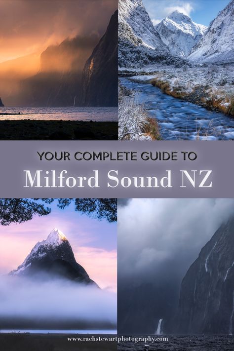 Your complete guide to Milford Sound NZ, photos of Milford Sound New Zealand, Mitre Peak, Stirling Falls, Piopiotahi Milford Sound New Zealand Photography, Nz Photography, Milford Sound New Zealand, New Zealand Adventure, Dream Trips, Boat Cruise, Visit New Zealand, New Zealand South Island, Milford Sound