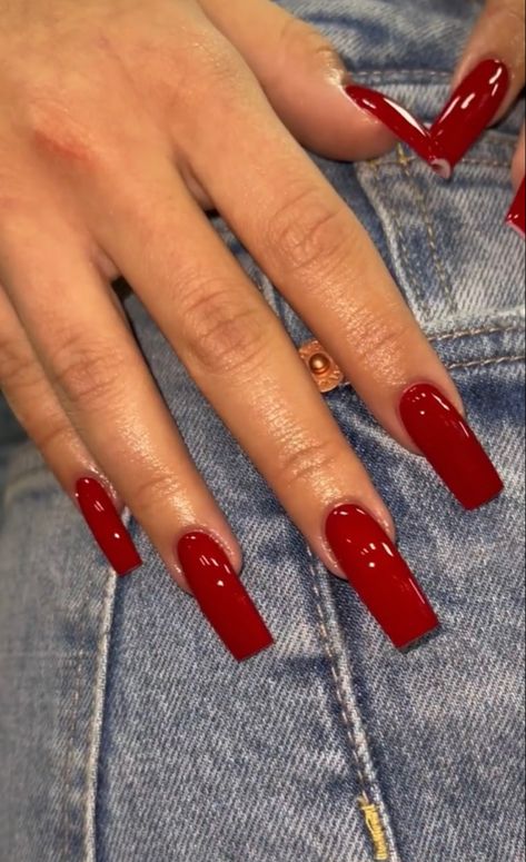 Switzerland Nails, Red Acrylic Nails, Her Nails, Thanksgiving Nails, Pink Acrylic Nails, Square Acrylic Nails, Fire Nails, Classy Nails, Chic Nails