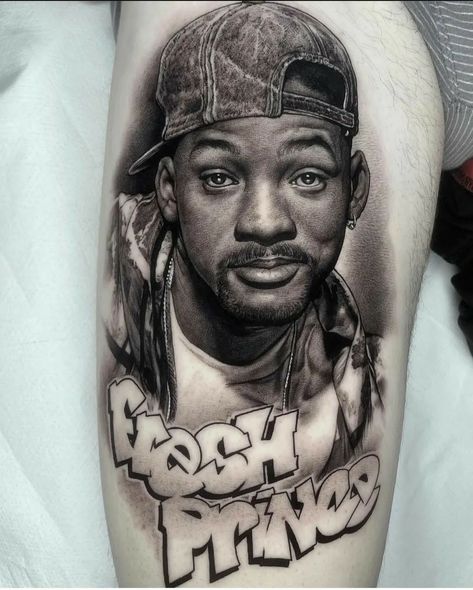 Will Smith Tattoo, Back Ear Tattoo, Portrait Tattoo Design, Dove Tattoo Design, Tattoo Black And White, Tattoo Portrait, Letter Tattoo, Realistic Tattoo Sleeve, Gangsta Tattoos