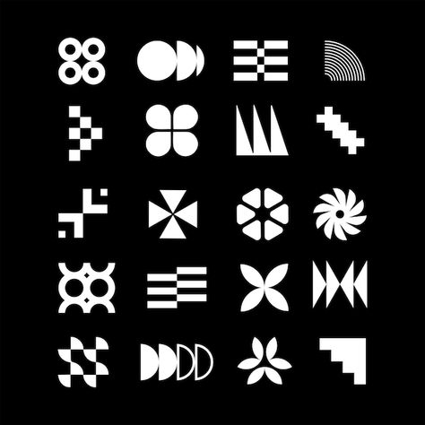 Organic Geometric Shapes, Unique Shapes Design, Pixel Shapes, Y2k Shapes, Shapes Graphic Design, Basic Shapes Design, Abstract Shapes Design, Abstract Icons, Aesthetic Shape