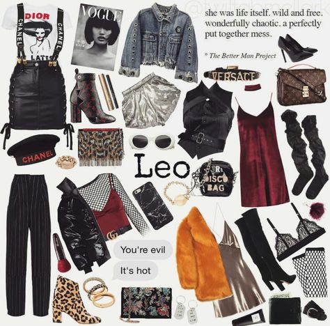 Leo Style Outfits, Leo Outfits, Zodiac Outfits, Leo Aesthetic, Quirky Aesthetic, Leo Style, Astrology Fashion, 16 Outfits, Venus In Leo