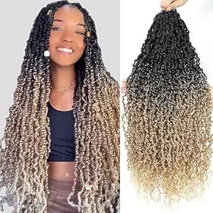 Blonde Senegalese Twist, Hair Ombre Blonde, Waterfall Twist, Hair Extensions For Black Women, Extensions For Black Women, Passion Twist Crochet, Blonde Ends, Melanin Skin, Synthetic Braiding Hair