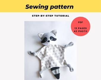 Lovey Sewing Pattern, Diy Doll Pattern, Cow Baby Showers, Lion Baby, Bunny Lovey, Teddy Bear Sewing Pattern, Lovey Pattern, Soft Toy Patterns, Baby Doll Pattern