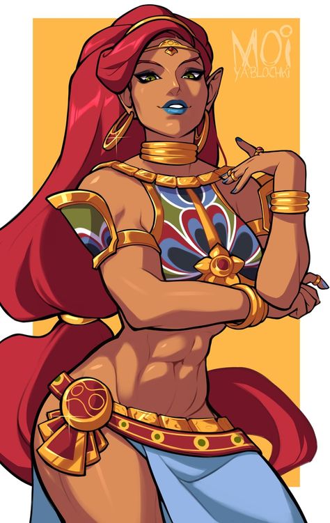 Lady Urbosa, Hyrule Castle, Legend Of Zelda Characters, Strong Female Characters, Link Zelda, Nintendo Art, Zelda Art, Legend Of Zelda Breath, Zelda Breath