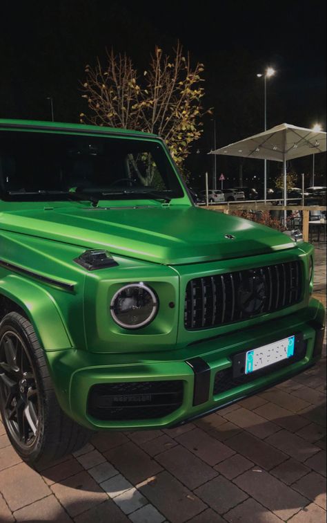 Green mercedes mettalic #night #mercedes #mercedesbenzamg #wallpaperideas #cars #mercedes #green Green Mercedes, Mercedes Benz Wallpaper, The Munster, Car Vibes, Mercedes G63, Chestnut Hair Color, G63 Amg, Cars Mercedes, Royal Green