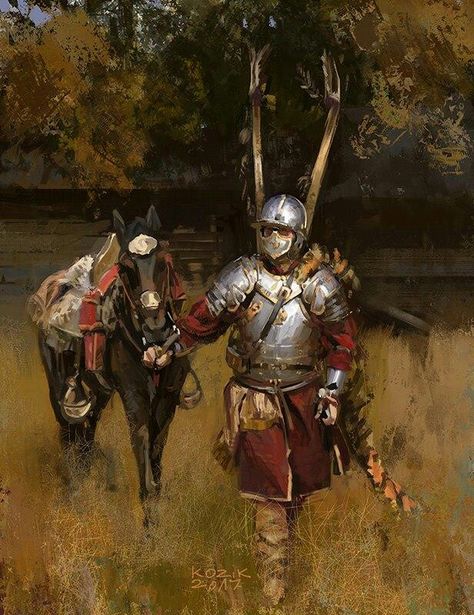 Winged Hussar, Polish Hussars, Polish Winged Hussars, Historical Warriors, Historical Armor, Knight Art, Medieval Knight, Fantasy Armor, Historical Art