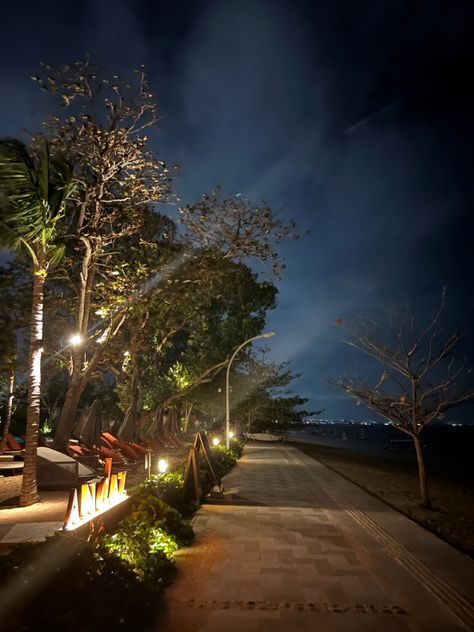 Bali At Night, Bali Night, Sanur Bali, Bath Aesthetic, Morning View, Future Travel, Character Aesthetic, Adventure Travel, Bali