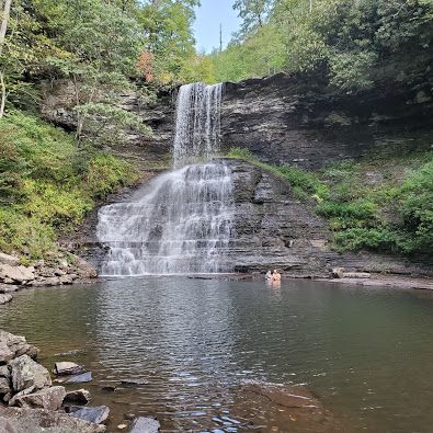 Cascade Falls – Virginia Trail Guide Natural Swimming Hole, Virginia Waterfalls, Only In Your State, Cascade Falls, Sky Bridge, Roosevelt Island, Swimming Hole, Virginia Travel, Old Dominion