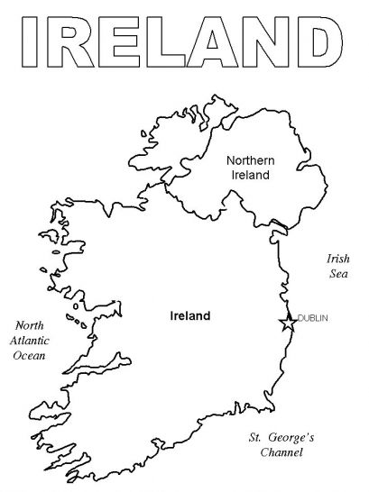 Print coloring page and book, Ireland Map Coloring Page for kids of all ages. Updated on Friday, February 27th, 2015. Ireland Flag Printable, Ireland Worksheets Free Printable, Ireland Coloring Pages, Ireland Unit Study, Ireland Crafts For Kids, Ireland Crafts, Sant Patrick, Map Of Ireland, County Flags