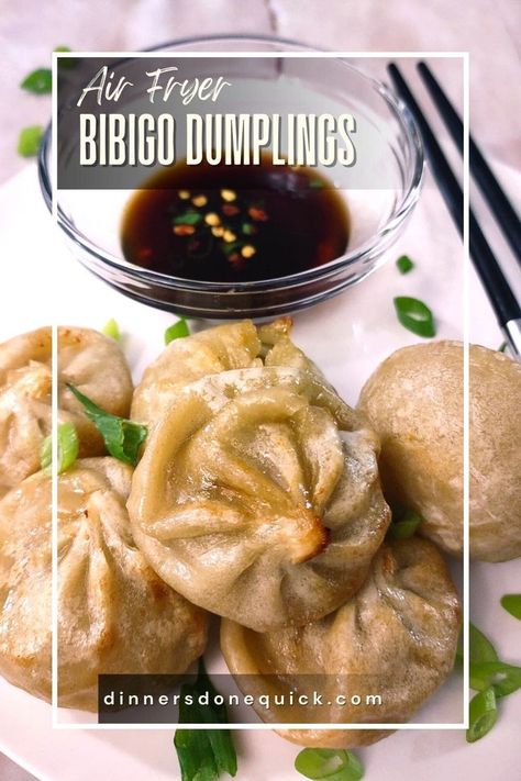 Easy Air Fryer Frozen Food, Frozen Dumplings In Air Fryer, Bibigo Dumplings, Dumplings In Air Fryer, Air Fryer Dumplings, Air Fryer Pork, Shrimp Toast, How To Make Dumplings, Frozen Dumplings