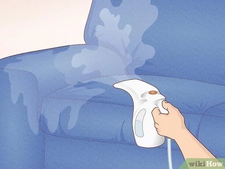 How to Clean a Fabric Sofa Naturally (DIY Upholstery Cleaning Solutions) Steam Clean Couch, Clean Fabric Couch, Homemade Upholstery Cleaner, Clean Sofa Fabric, Diy Upholstery Cleaner, Diy Upholstery, Fabric Couch, Cleaning Fabric, Fabric Steamer