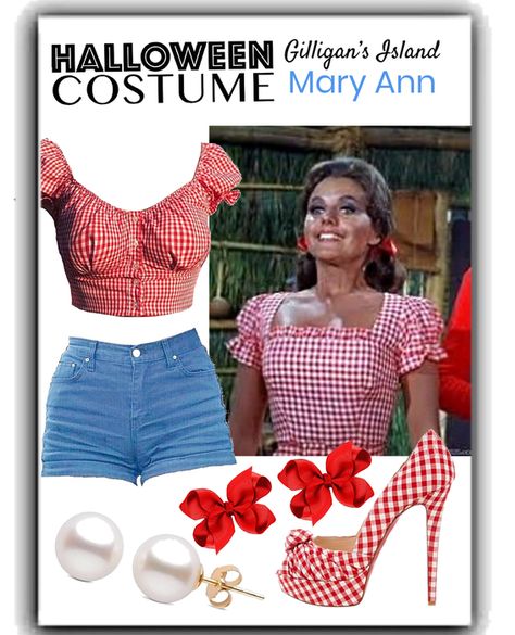 Giligans Island, Mary Ann And Ginger, Halloween Couple Costumes, Mary Costume, Gilligans Island, Gilligan’s Island, Island Party, Halloween Coustumes, Halloween Couple