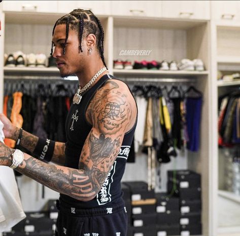 Kelly Oubre Jr, Kelly Oubre, Devil Aesthetic, Nba Fashion, Black Men Street Fashion, Black Men Hairstyles, Mens Braids, Mens Braids Hairstyles, Be The One