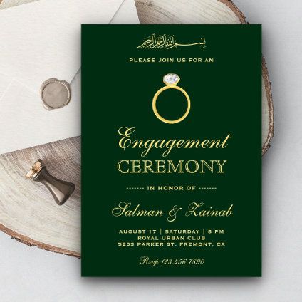 Purple Gold Diamond Ring Islamic Muslim Engagement Invitation | Zazzle Engement Invitation Card Design, Engagement Card Template, Diy Engagement Cards, Muslim Engagement, Engagement Invitation Card Design, Star Template Printable, Eid Mubarak Wishes Images, Engagement Invitation Cards, Engagement Invitation Template