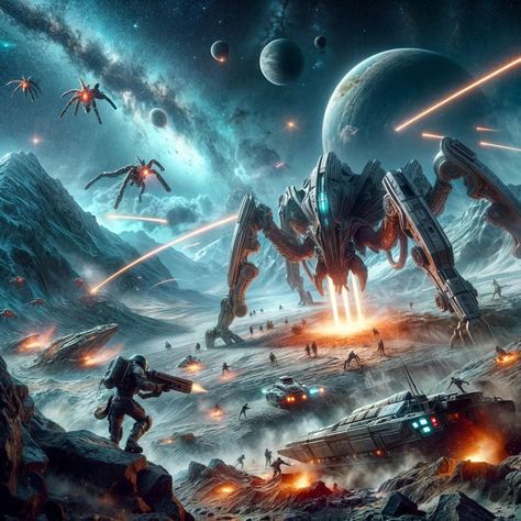 Experience the epic saga: Spaceship battles alien invaders in remote galaxy! #SpaceBattle #AlienInvasion #GalacticConflict #SurvivalStory #SciFiAdventure #IntergalacticWarfare #EpicSaga #InstagramAdventure #SpaceCombat #BattleForSurvival 🚀👽💥 Alex Volkov, Alien Invader, Sci Fi Spaceships, Space Battles, Epic Battle, Alien Invasion, Level Design, Alien Worlds, Instagram Ads