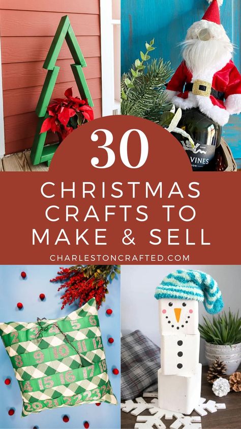 best Christmas crafts to make and sell Holiday Crafts To Make And Sell, Christmas Crafts For Craft Fair, Salt And Pepper Shakers Crafts Easy Diy, Easy Christmas Crafts To Sell Diy Ideas, Christmas Crafts That Sell Well, Things To Make And Sell For Christmas, Christmas Crafts For Teens To Make, Christmas Market Ideas To Sell, Christmas Craft Fair Ideas To Sell