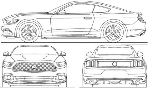 Ford Mustang GT (2015) Mustang Cake, Car Cleaning Tips, Mustang Gt 2015, Mustang Drawing, Mustang Gtr, Car Travel Hacks, Race Games, Car Blueprint, Ford Mustang Gt 2015