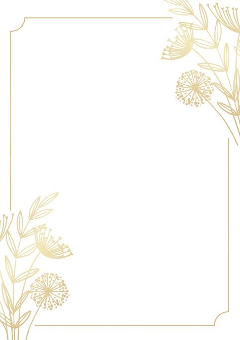 an elegant invitation with a touch of gold page border background Beautiful Borders, Border Background, Page Borders, Text Logo, Touch Of Gold, Elegant Invitations, Google Docs, Logo Images, Word Template