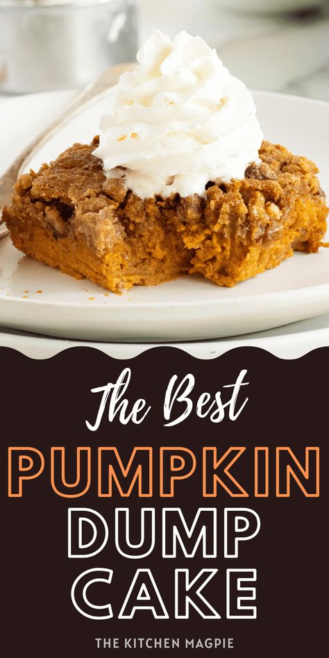 Pumpkin Dump Cake Dump Cake With Spice Cake, Pumpkin Pie Dump Cake, Spice Cake Mix Recipes, Traditional Pumpkin Pie Recipe, Easy Pumpkin Dump Cake, Pumpkin Dump Cake Recipe, Spice Cake Mix And Pumpkin, Pumpkin Dump, Cake Mix Recipe