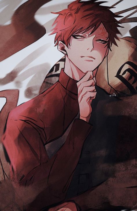 Naruto Gaara, Naruto Fan Art, Naruto Shippuden Characters, Naruto Kakashi, Cool Anime Guys, Naruto Wallpaper, Naruto Art, Naruto Shippuden Anime, Naruto Characters