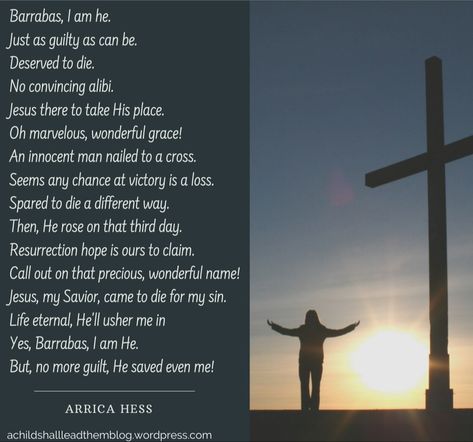 Easter poem. Barabbas I am he!! I Am Barabbas, Easter Readings For Church, Holy Week Activities, Easter Tomb, Easter Poems, Daily Scripture Reading, Easter Lessons, Innocent Man, Scripture Reading