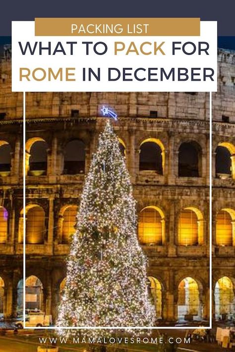 A complete packing list for Rome in December with must-have and style tips from a local Rome At Christmas Time, Packing For Italy In December, Rome December Outfit, What To Wear In Italy In December, Italy December Outfits, Rome In December Outfits, Italy In December Outfits, Rome In Winter Outfits, Rome Italy Outfits Winter