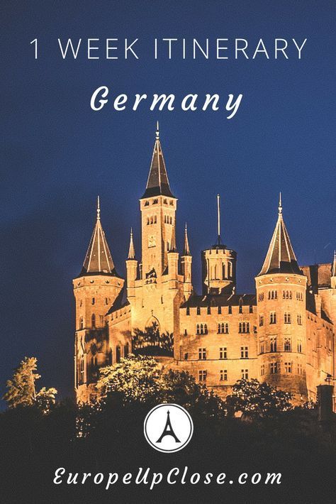 1 Week Itinerary Germany Germany. For this article, we will focus on a 1 week itinerary iGermany, including historic  Heidelberg and parts of Bavaria from Baden Baden to magnificent Munich. For this Germany itinerary, we will be arriving in Frankfurt and flying home from Munich. For each city on our trip, we will feature a place to stay if it is an overnight, a great place to eat, and some of the major attractions in each area. Castles In Germany, German Castles, Beautiful Germany, Germany Travel Guide, Germany Vacation, Southern Germany, Germany Castles, North Rhine Westphalia, Guinness Book