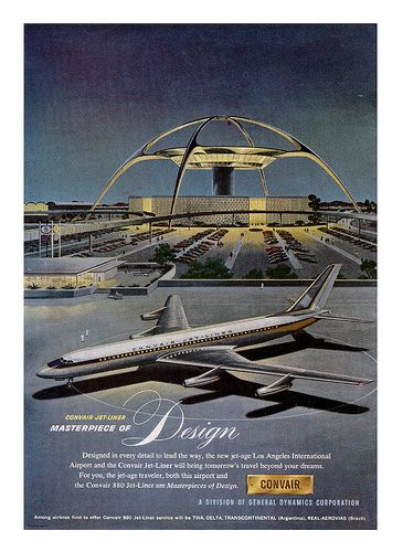 Vintage Airline Advertising Convair 880-990 Airplane Poster, On The Wings Of Love, Vintage Airline Posters, Aviation Posters, New Jet, Jet Age, Vintage Planes, Los Angeles International Airport, Vintage Airlines