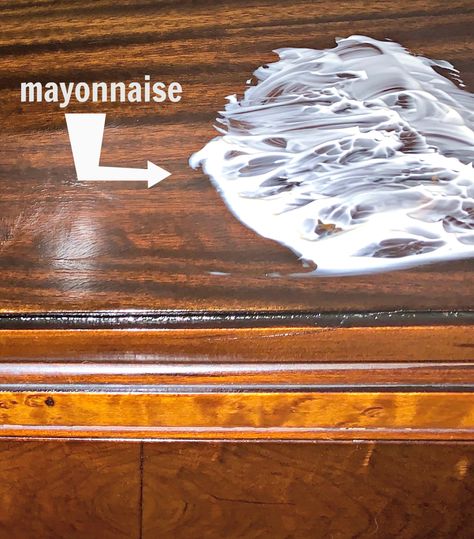 Removing Water Rings From Wood, How To Get Rid Of Water Stains On Wood, Water Spots On Wood, How To Get Rings Out Of Wood Furniture, Water Rings On Wood How To Remove, Remove Water Rings From Wood, Water Stain On Wood, White Wood Stain, Art Deco Buffet