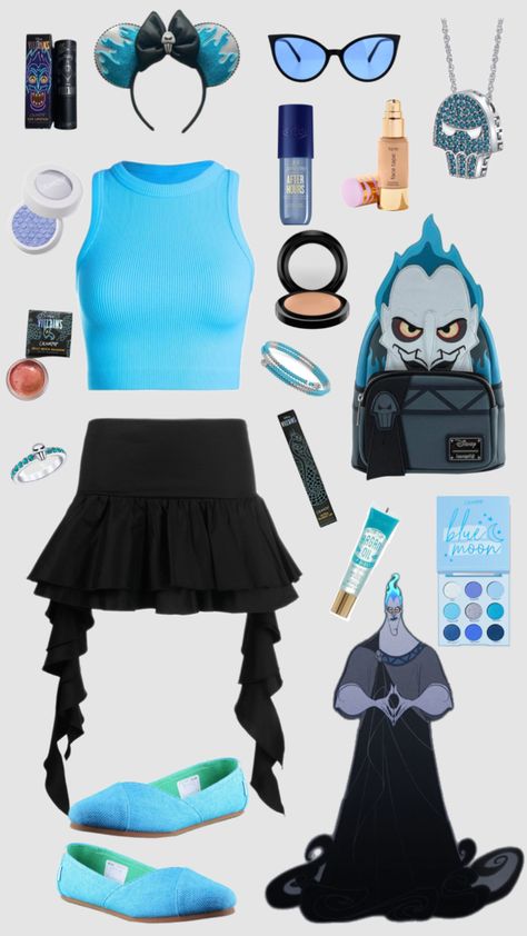 Hades Disneybounding #disney #hades #hercules #disneybound Hercules Disneybound, Disney Hades, Hades Hercules, Color Contacts For Halloween, Disney Outfits Women, Disney Princess Tiana, Disney Themed Outfits, Disney World Outfits, Disney Inspired Fashion