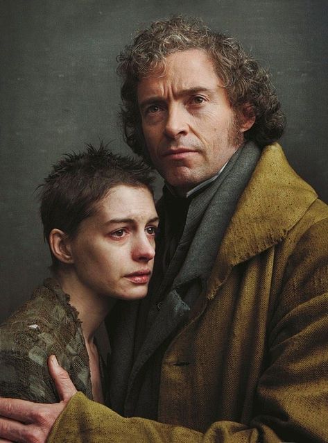 Anne Hathaway (Fantine) and Hugh Jackman (Jean Valjean) in “Les Misérables.” Photography by Annie Leibovitz for Vogue November 2012. Celebrity Reference, Annie Leibovitz Portraits, Anne Leibovitz, Annie Leibovitz Photos, Ann Hathaway, Annie Leibovitz Photography, Inspi Photo, Les Miserables 2012, Portrait Posing