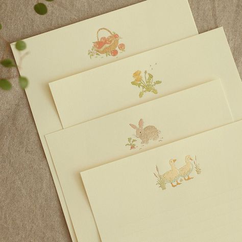 PAPERIAN From The Farm Letter and Envelope Set Aesthetic Letter Envelope, Cottagecore Envelope, Vintage Letter Envelope, Victorian Letter Envelope, Letter Set Stationary, Apple Basket, Letter Writing Set, Apple Baskets, Stamp Storage