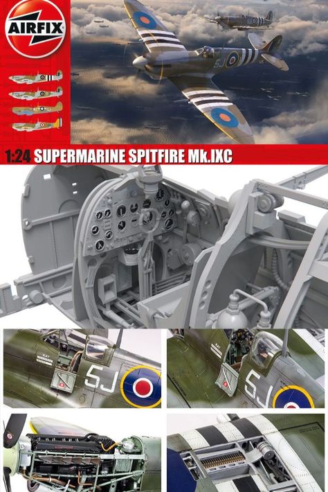 Spitfire Model, Airfix Models, Airfix Kits, Supermarine Spitfire, Model Planes, Model Making, Scale Models, Helicopter, Go On