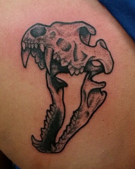 Dog Jaw Bone Tattoo, Canine Tooth Tattoo, K9 Skull Tattoo, Canine Tattoo, Wolf Jaw Tattoo, Animal Skull Knee Tattoo, Pitbull Skull Tattoo, Dog Bite Tattoo, Animal Jaw Bone Tattoo