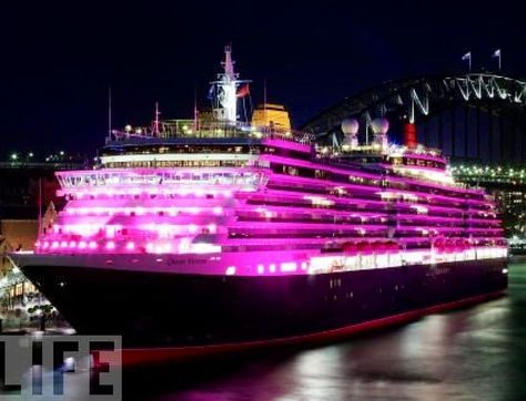 Pink cruise ship Bachelorette Party Unique, Colour Magic, Pink Cars, Pink Passion, Pink Stuff, Pink Things, Pink Carnations, Pink House, Color Magic