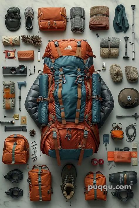 Camping Gear Checklist: Essential Items for Your Adventure - Puqqu Emergency Backpack, Camping Gear Checklist, Essential Camping Gear, Bushcraft Kit, Camping Gear Survival, Off Grid Survival, Camp Activities, Military Gear Tactical, Kayak Camping