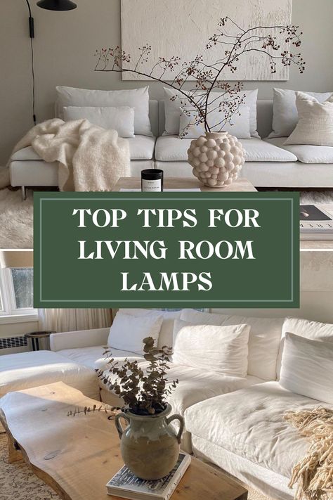 Are you thinking about how many lamps to place in your living room? The number of lamps can greatly impact the room's ambiance and functionality. For a cozy atmosphere, a good rule is to incorporate a mix of floor and table lamps. Consider using at least three lamps for a balanced look. Each lamp should serve a purpose, whether for reading, lighting up a corner, or just adding a touch of style. Join us as we explore how to find the perfect lamp arrangement for cozy living spaces. Farm House Living Room Lamps, Styling Lamps Living Room, Floor Lamp Reading Corner, Floor Lamp Behind End Table, Arched Lamp Living Room, Living Room Lamp Placement, Arc Lamp Living Room, Living Room Lighting Ideas Lamps, Living Room Lamp Ideas