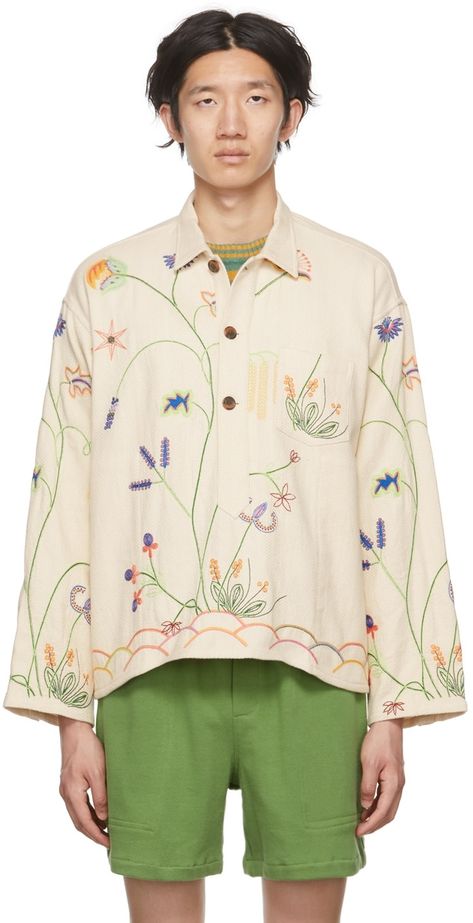 Embroidery Shirt Men, Resort Wear Men, Wildflower Shirt, Basket Woven, Shirt Graphics, Embroidered Wedding, Wedding Shirts, Limited Run, Shirt Embroidery