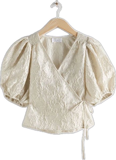 Fashion Tops Blouse Style, Women Dress Design, White Wrap Blouse, White Blouses, Fashion Top Outfits, Fashion Tops Blouse, Blouse Style, Chic Blouses, Tops Blouse