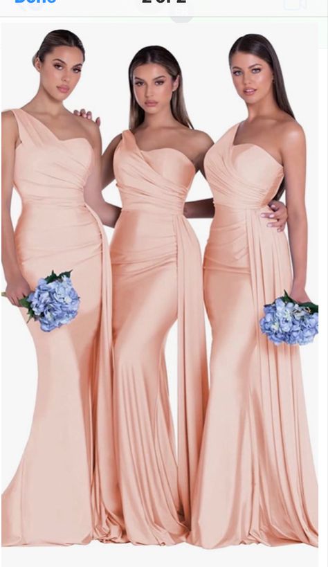 Dress Gala, Portia And Scarlett, One Shoulder Bridesmaid Dresses, One Shoulder Bridesmaid, Champagne Bridesmaid, Cocktail Dress Prom, Bridesmaid Dress Styles, Evening Dresses Cocktail, Black Tie Event