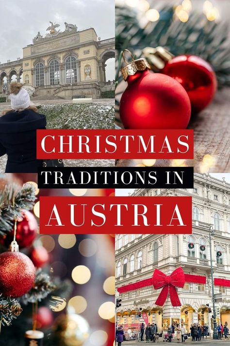 collage of pictures of austria at christmas times with text christmas traditions in austria Austrian Christmas, Vienna Christmas, Ward Christmas Party, Christmas Experiences, December Holidays, Austria Travel, Europe Winter, Advent Wreath, What Is Christmas