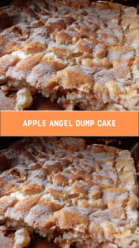 Can Apple Pie Filling, Angel Food Cake Mix, Apple Dump Cake Recipe, Apple Dump Cake, Dump Recipes, Angel Food Cake Mix Recipes, Apple Dump Cakes, Apple Pie Filling, Cake Recipes From Scratch