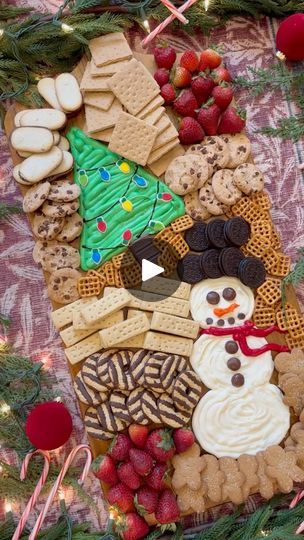 6.7M views · 24K reactions | CHRISTMAS BUTTERCREAM BOARD 🎄☃️ So tasty and cute for your holiday gatherings and parties this upcoming season! ❤️🎅🏼#christmasparty #christmasdesserts #christmasfood #christmasideas | The Magnolia Mercantile Christmas Buttercream, Buttercream Board, Cookie Board, Best Christmas Recipes, Christmas Tray, Christmas Brunch, Christmas Breakfast, Christmas Party Food, Christmas Cooking