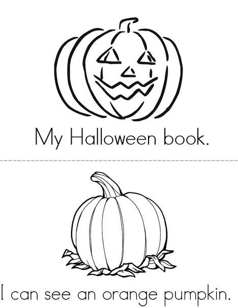 My Halloween Book- Free Mini Books from TwistyNoodle.com Halloween Unit Study, Boo Bucket, Easy Reader Books, Fall Worksheets, Pumpkin Books, Halloween Writing, Library Themes, Twisty Noodle, Diy Preschool