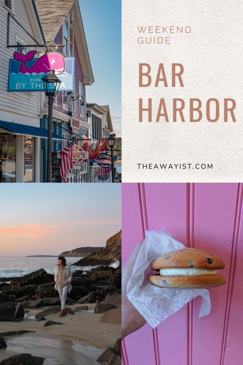 Weekend Travel Guide to Bar Harbor, Maine - The Awayist Portland To Bar Harbor Road Trip, Bar Harbor Maine Outfits, Bar Harbor Maine Aesthetic, Bar Harbor Maine Things To Do, Bar Harbor Maine Restaurants, Maine Aesthetic, Bar Harbour, Maine In The Fall, Boothbay Harbor Maine